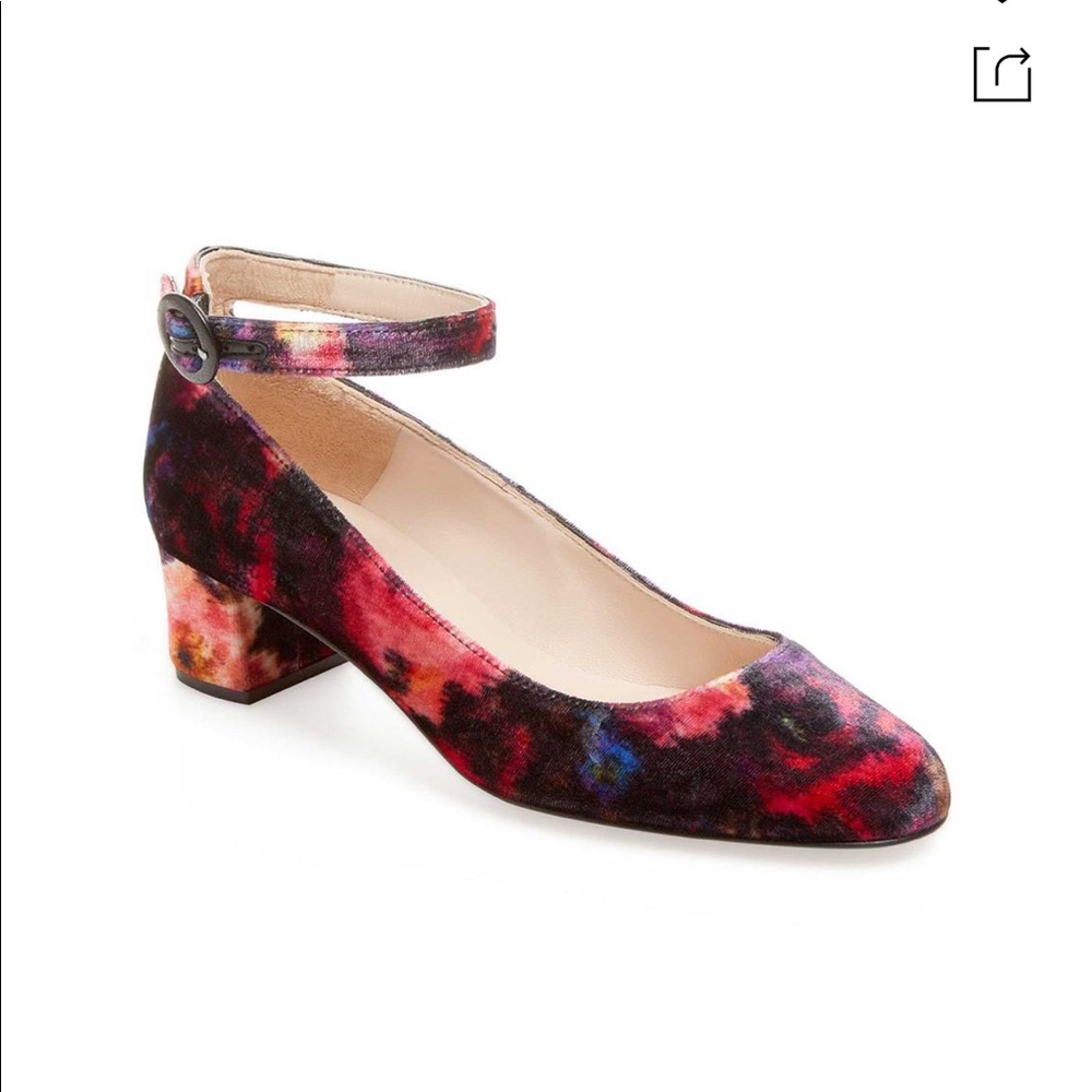 L.K. Bennett Parka Velvet heel shoe size 38